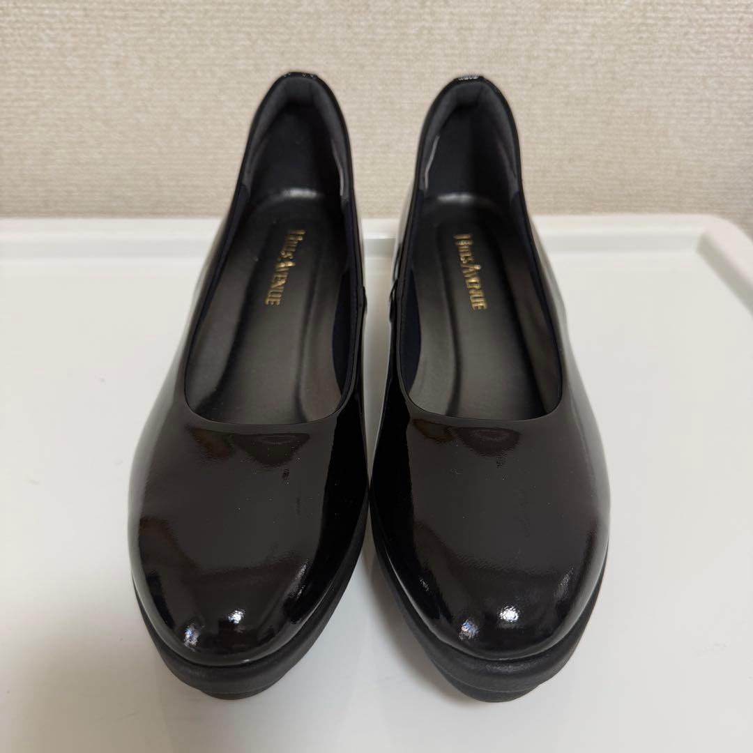 【極美品】ヒルズアヴェニュー　プレーン　スマートウェーブソール　パンプス　黒
