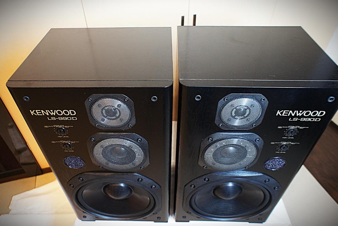 【超美品】KENWOODスピーカー LS-990D ブラック調 整備良品