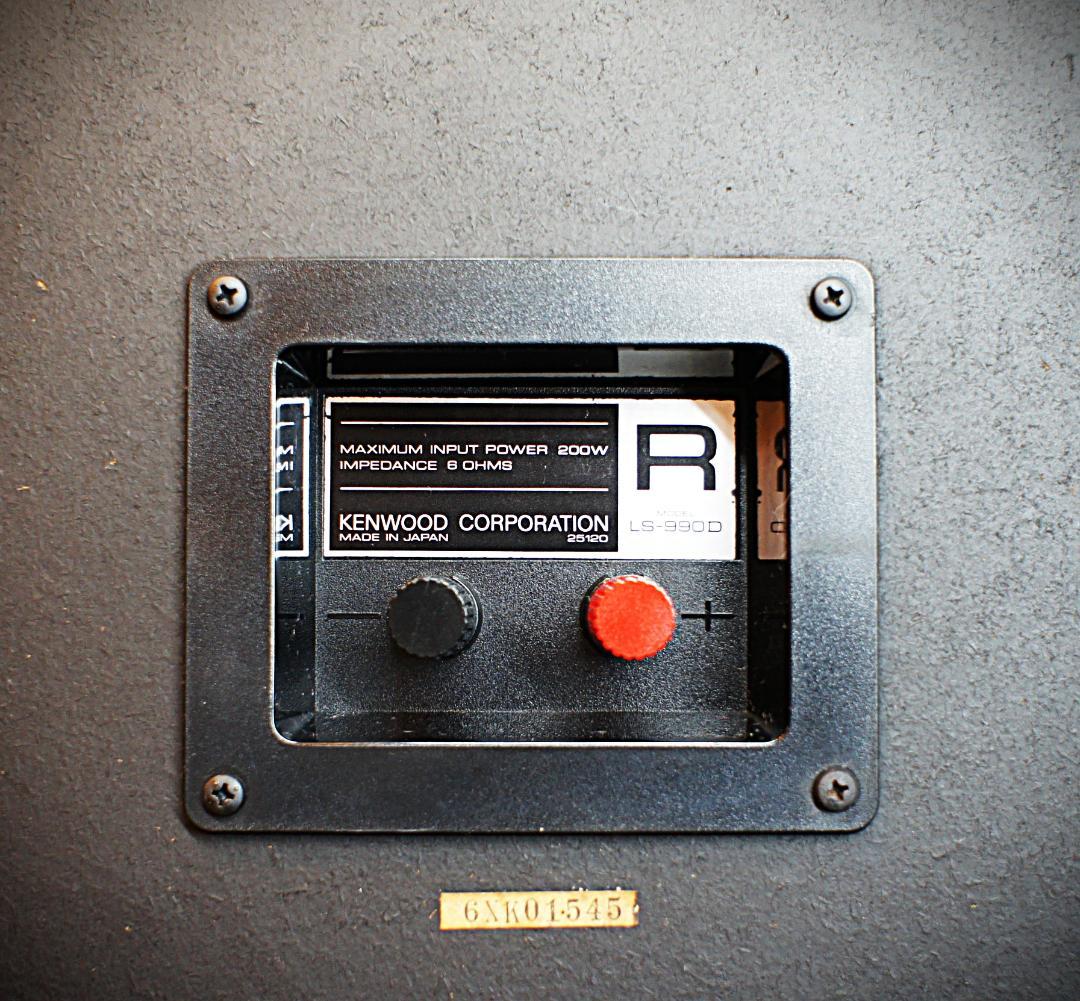 【超美品】KENWOODスピーカー LS-990D ブラック調 整備良品