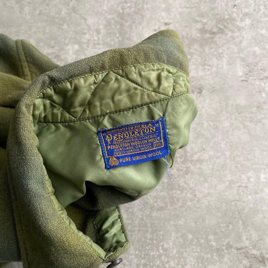 極上配色 60s ペンドルトン オンブレ ウール シャツ USA製 15 1/2