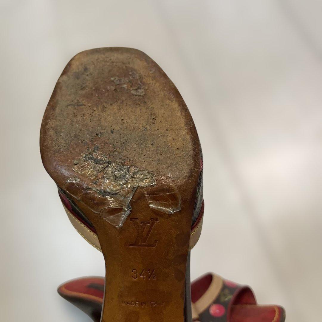 ルイ・ヴィトン マルチカラー オープントゥサンダル