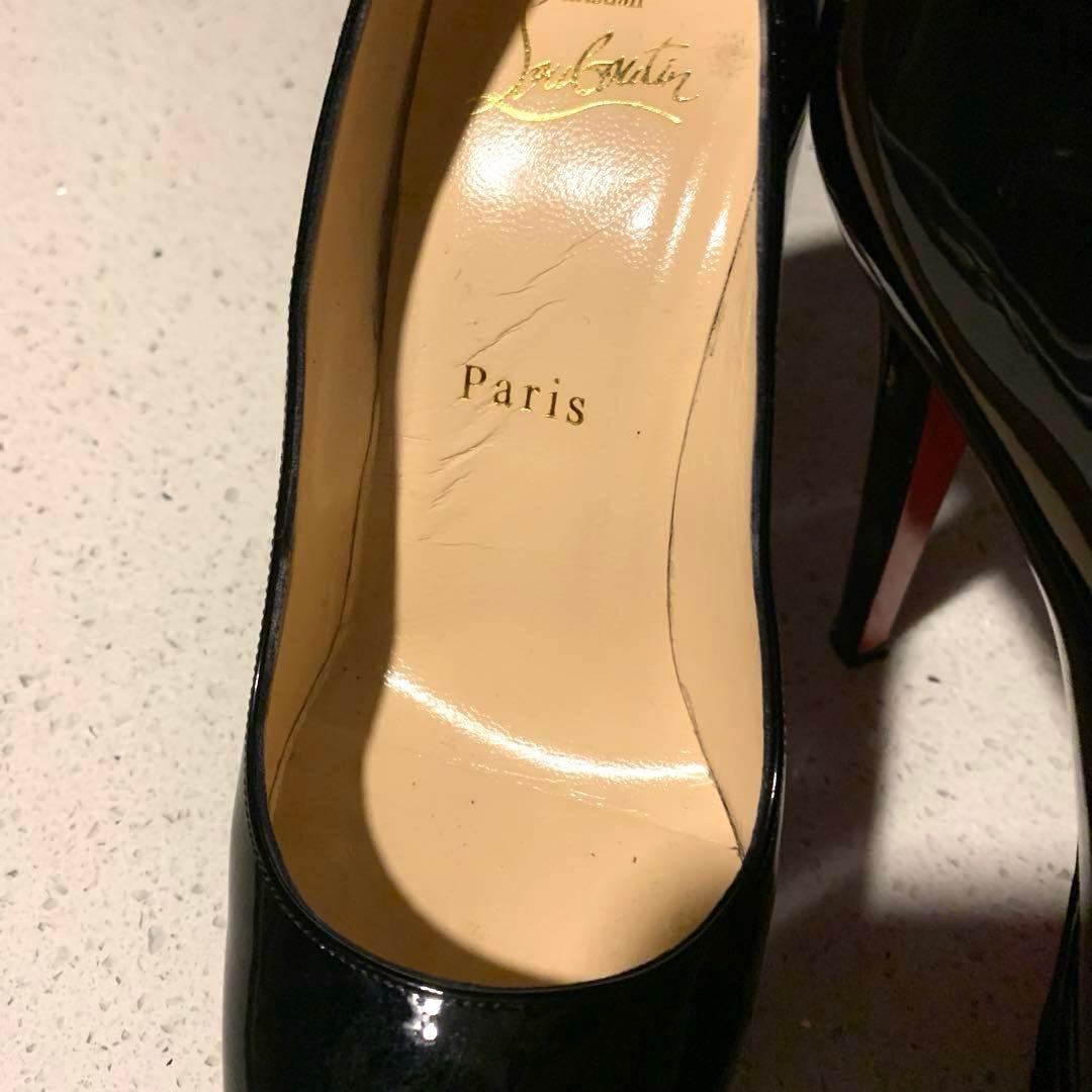 S*S様 ルブタン ビアンカ 黒 エナメル 23cm