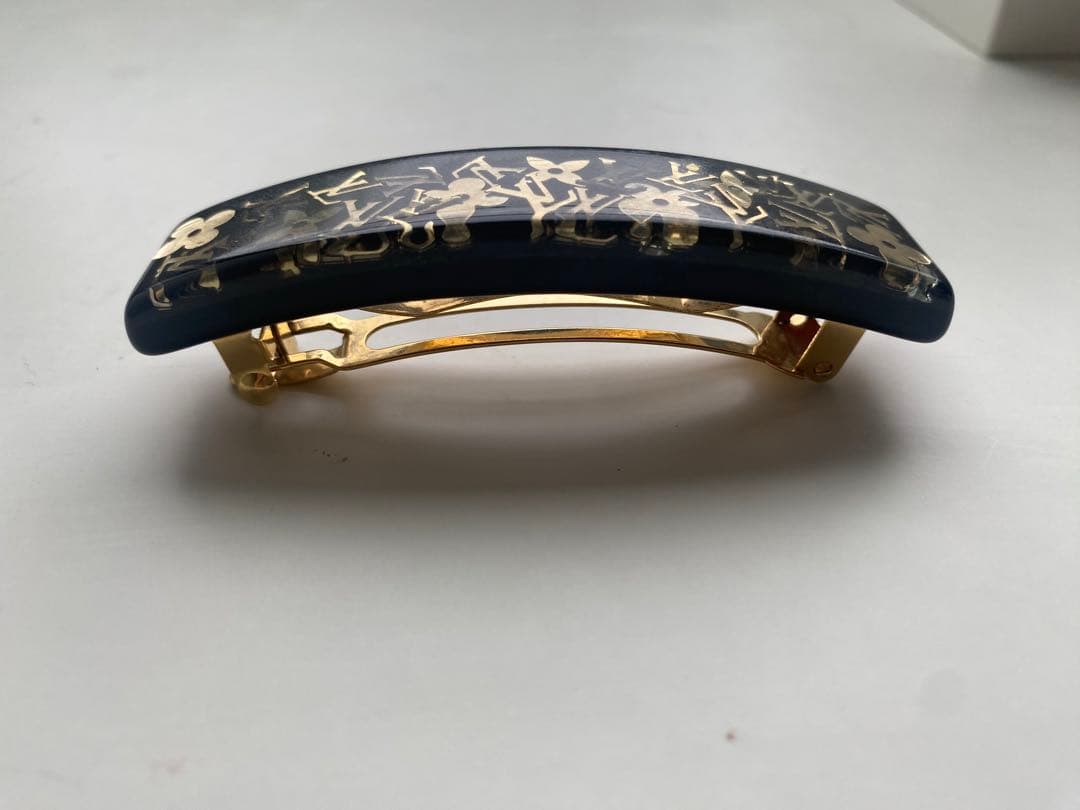 LOUIS VUITTON ルイヴィトン バレッタ 髪飾り ブラック ゴールド