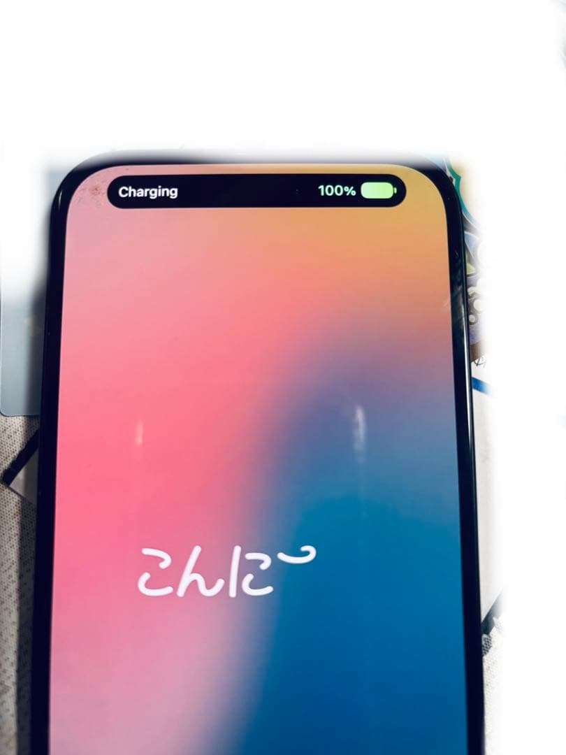 Apple iPhone 15ブラック本体 128GB カメラ部分キズあり