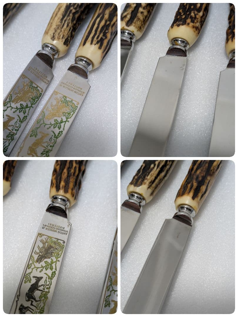 ゾーリンゲン 鹿角 カトラリーセット フォーク ナイフ B204