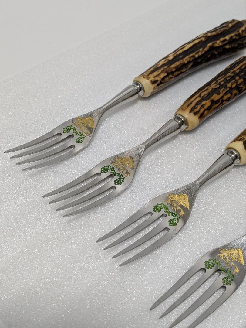 ゾーリンゲン 鹿角 カトラリーセット フォーク ナイフ B204