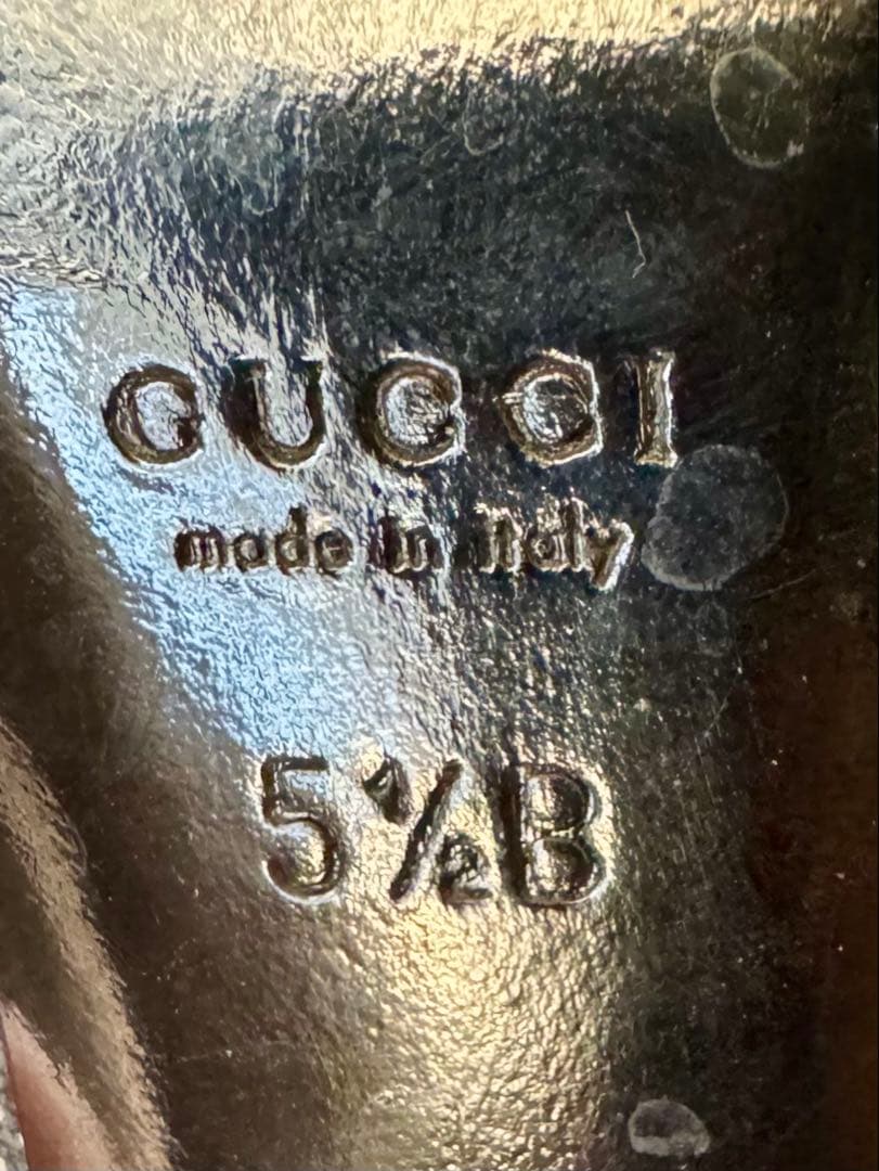 GUCCI グッチ　GGデニムミュール　ブラック　箱付　24〜24.5 美品