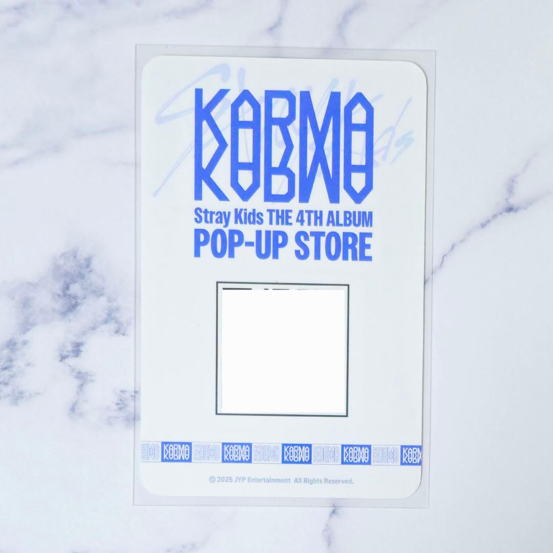 スキズ 韓国 KARMA ポップアップ QR トレカ ヒョンジン