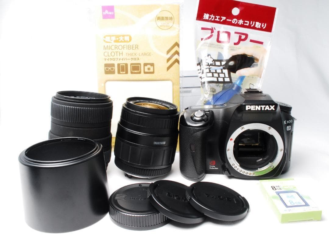 PENTAX K100 D Wレンズセット スマホ転送可能 一眼デビューに