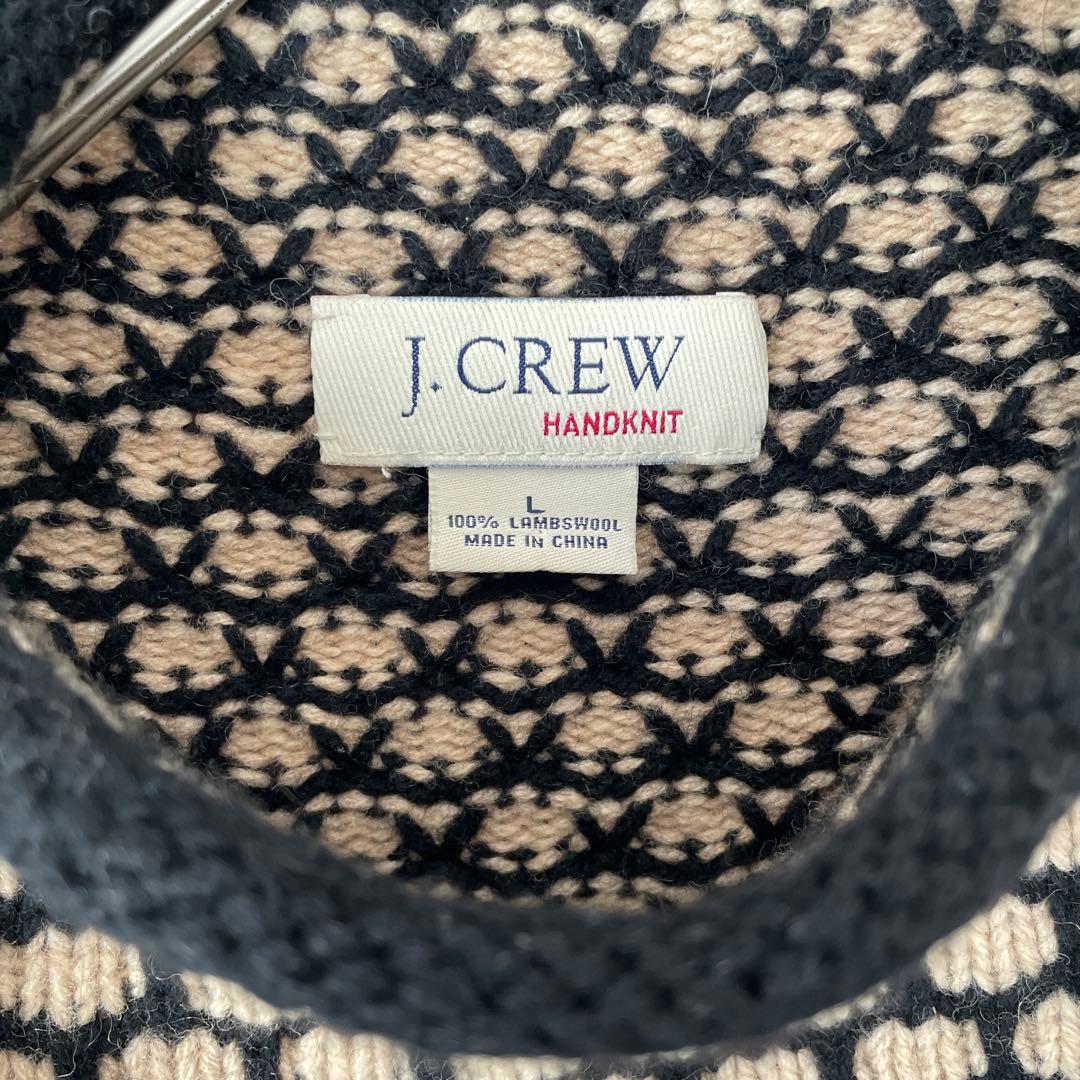 90s ヴィンテージ JCREW 巨人タグ ハンドニット 希少柄