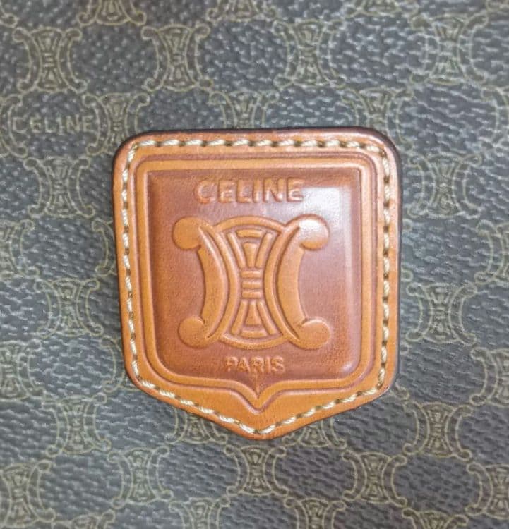 AMN01 セリーヌ 極美品 マカダム ボストンバッグ トリオンフ ゴールド金具