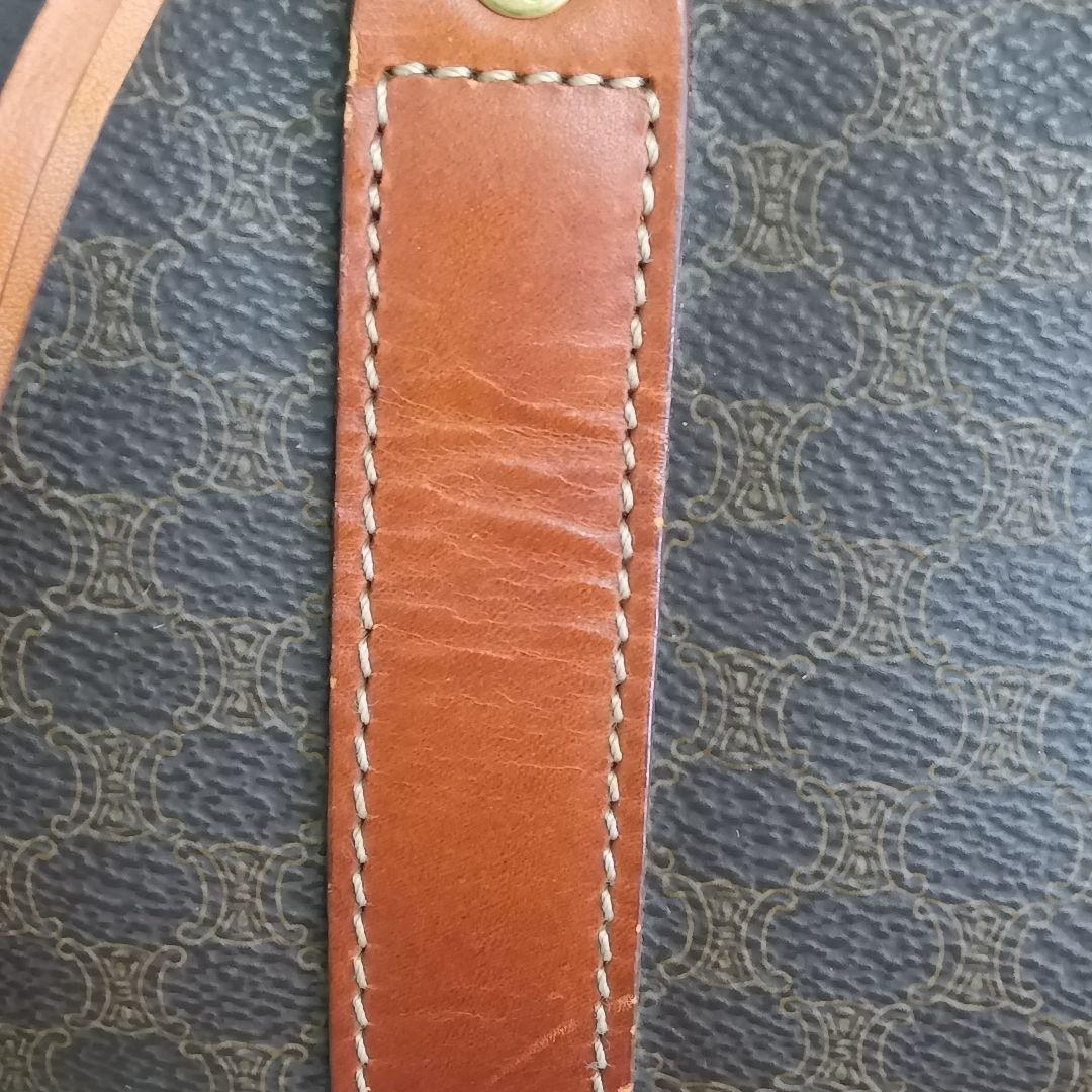 AMN01 セリーヌ 極美品 マカダム ボストンバッグ トリオンフ ゴールド金具