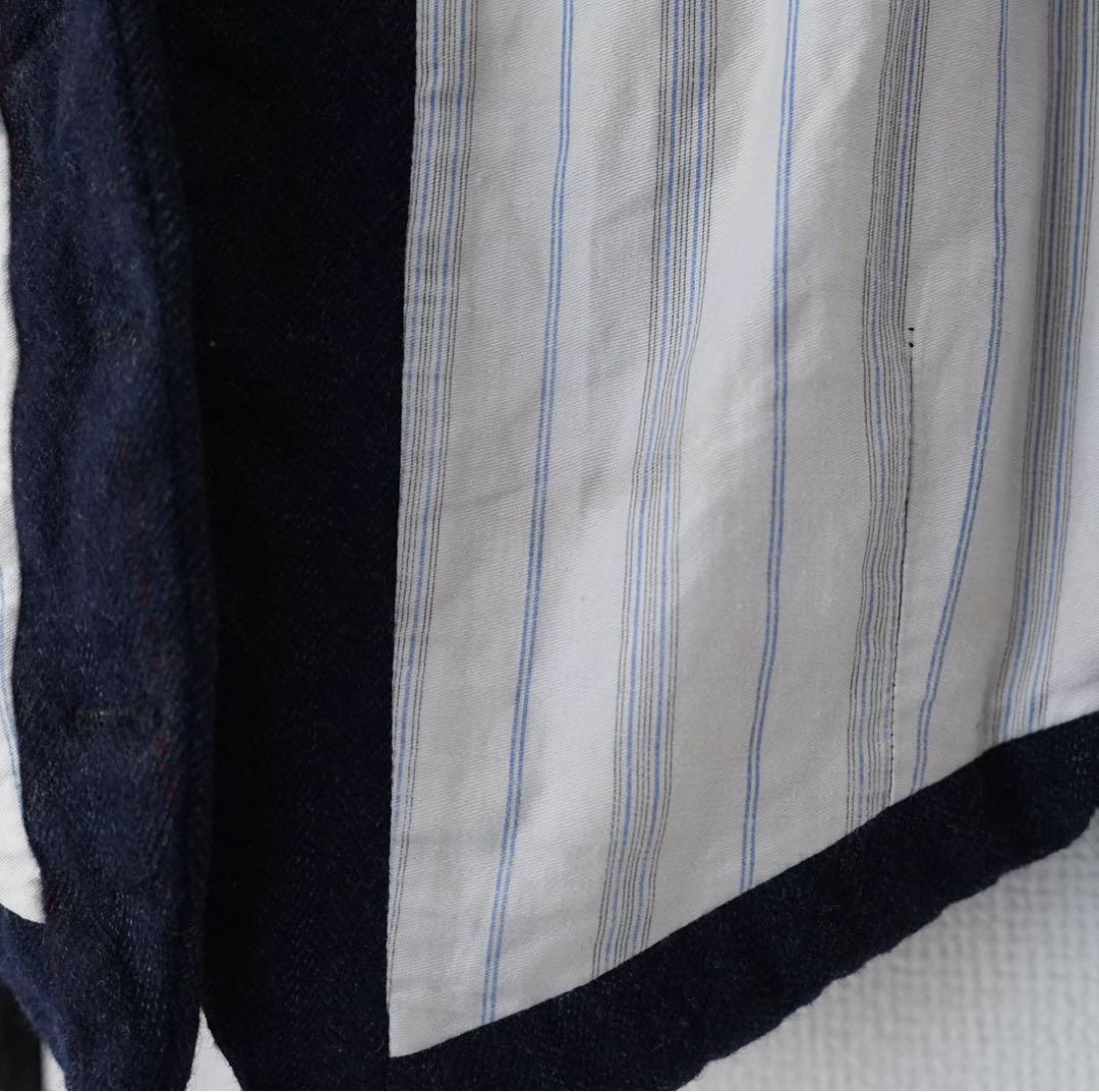 【希少】20s 30s ヴィンテージ フランス製ウールベスト 針刺しシンチバック