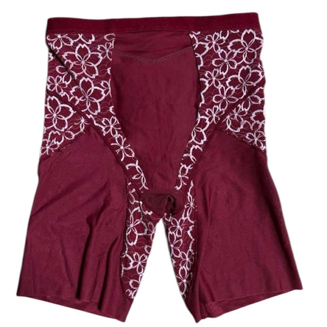 【補正下着】アヴァンセサクラ ロングガードル Mレッド　限定品