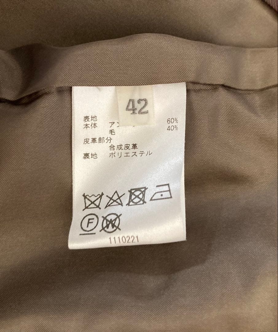 SCAPA ノートルアンゴラダッフルコート Lサイズ ダークブラウン