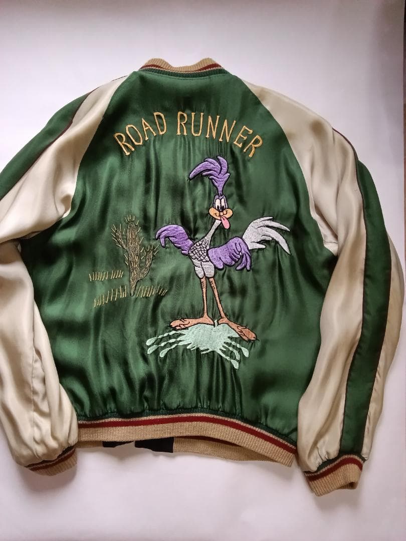 テーラー東洋 スカジャン ロードランナー×龍 サテン×サテンモデル