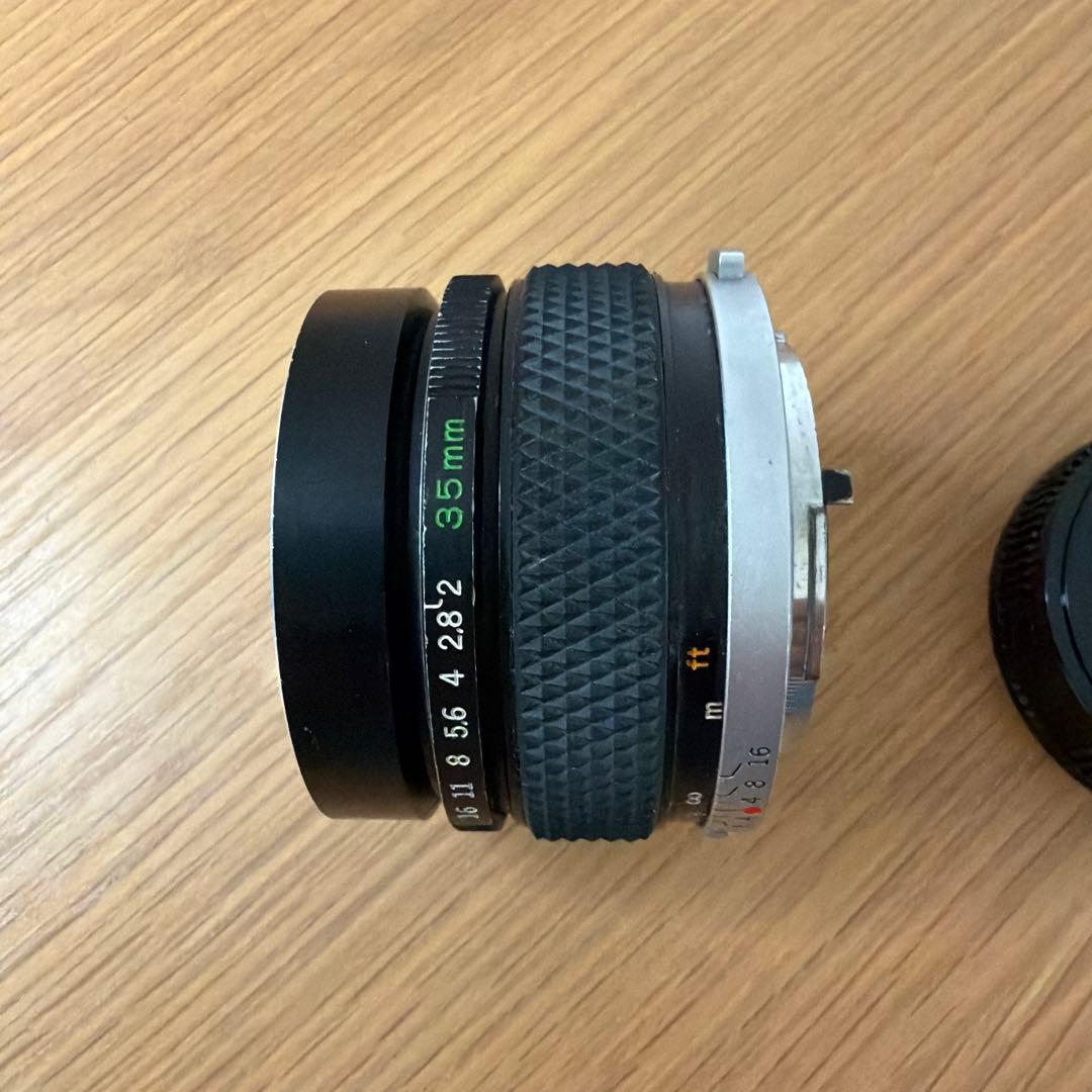 Olympus AUTO-W 35mm f/2 レンズ