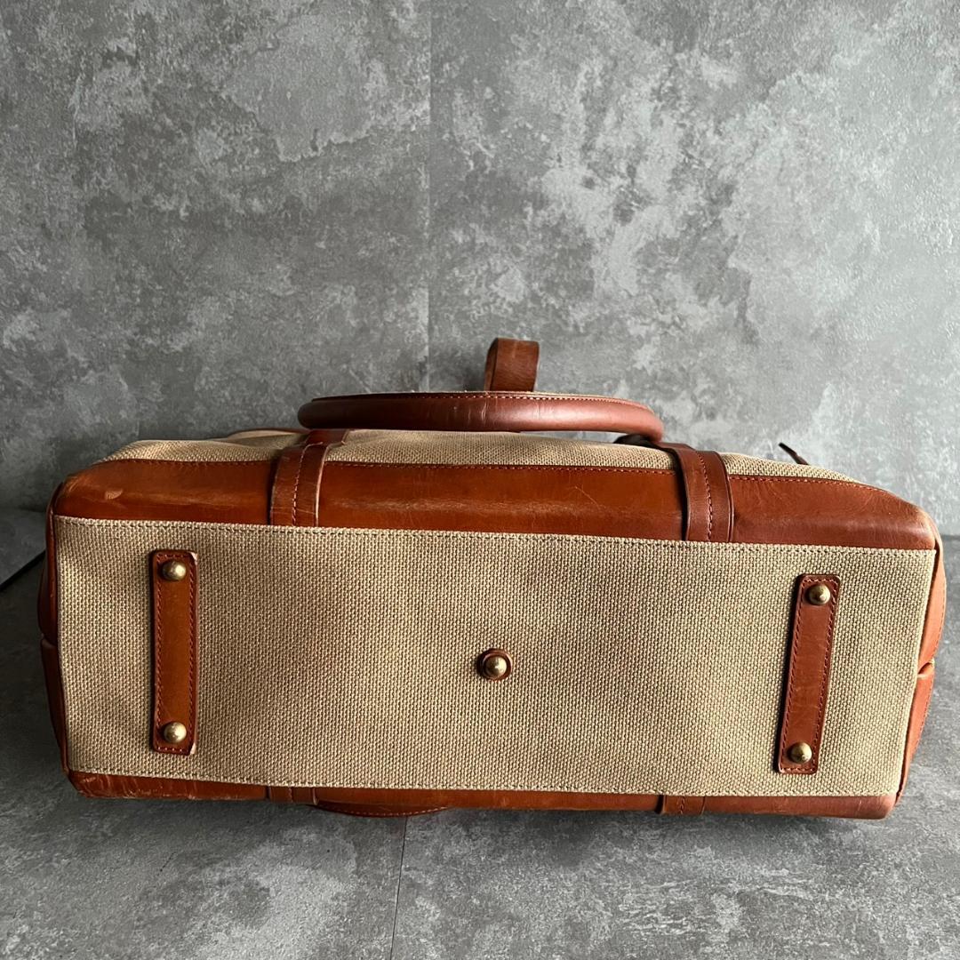 ⭐️土屋鞄⭐️ツチヤカバン 帆布×レザー トートバッグ A4収納 通勤 通学 茶