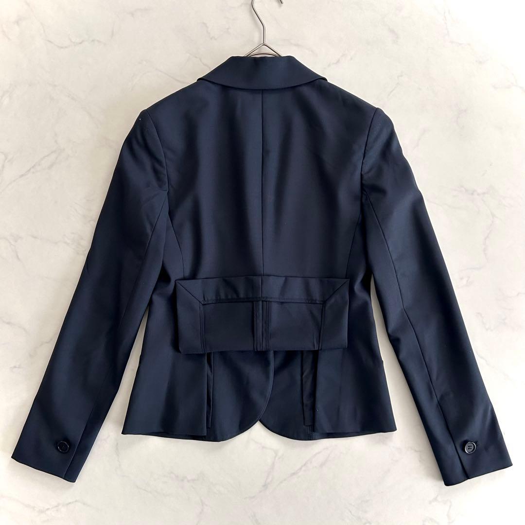 セオリー パンツスーツセットアップ 濃紺 ネイビー 0 2 ワイドパンツ 日本製