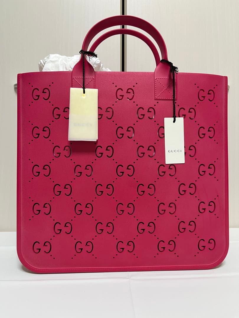 GUCCI チルドレンズ GG トートハンドバック(赤)