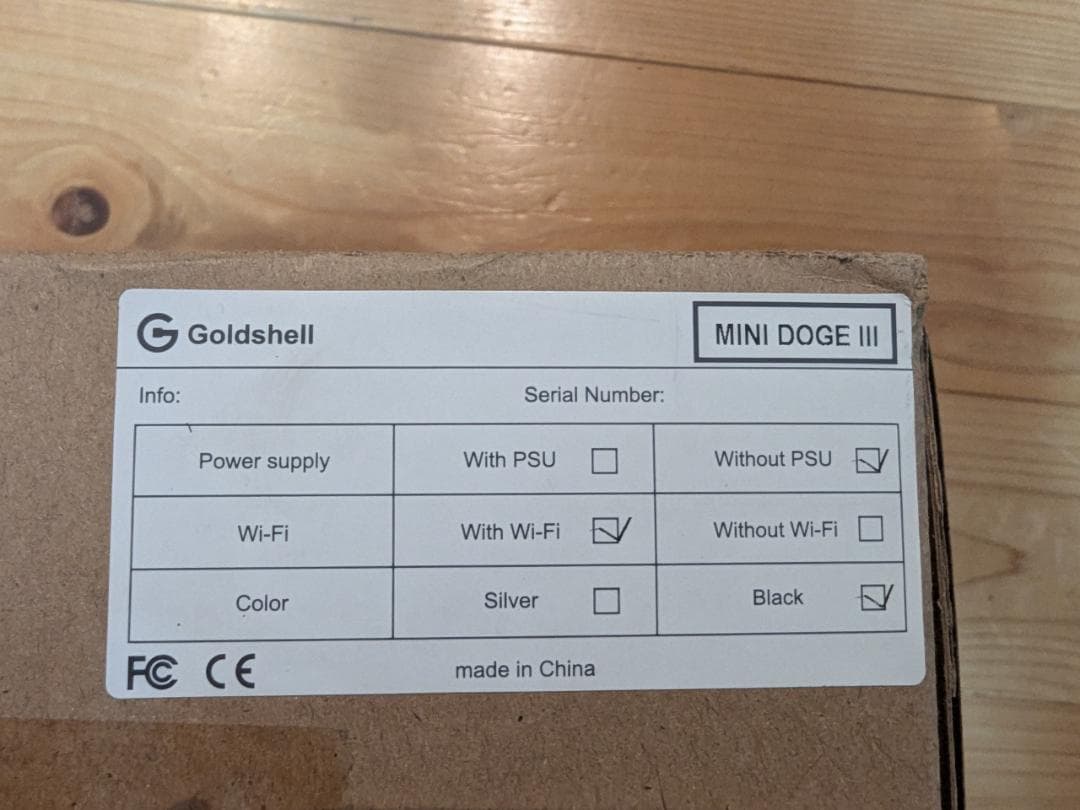 Goldshell MINI DOGE III PLUS【美品】