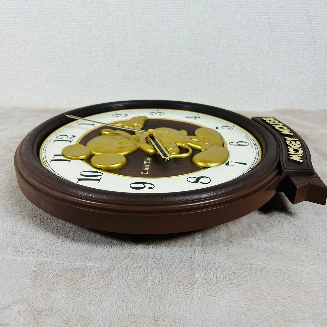 【希少】Disney Time ディズニータイム　ミッキーマウス 壁掛け時計