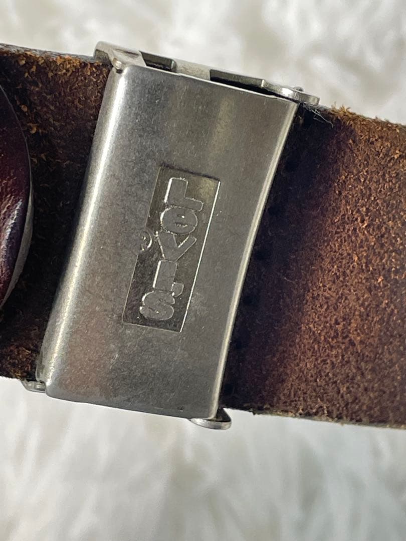 Levi’s リーバイス 本革 レザーベルト ブラウン USA刻印 ヴィンテージ