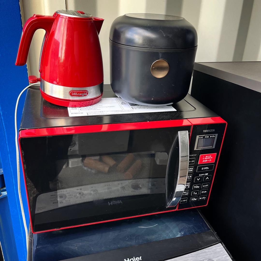 取付無料！AQUAシルバー冷蔵庫洗濯機オーブンレンジ炊飯器電子ケトルセット