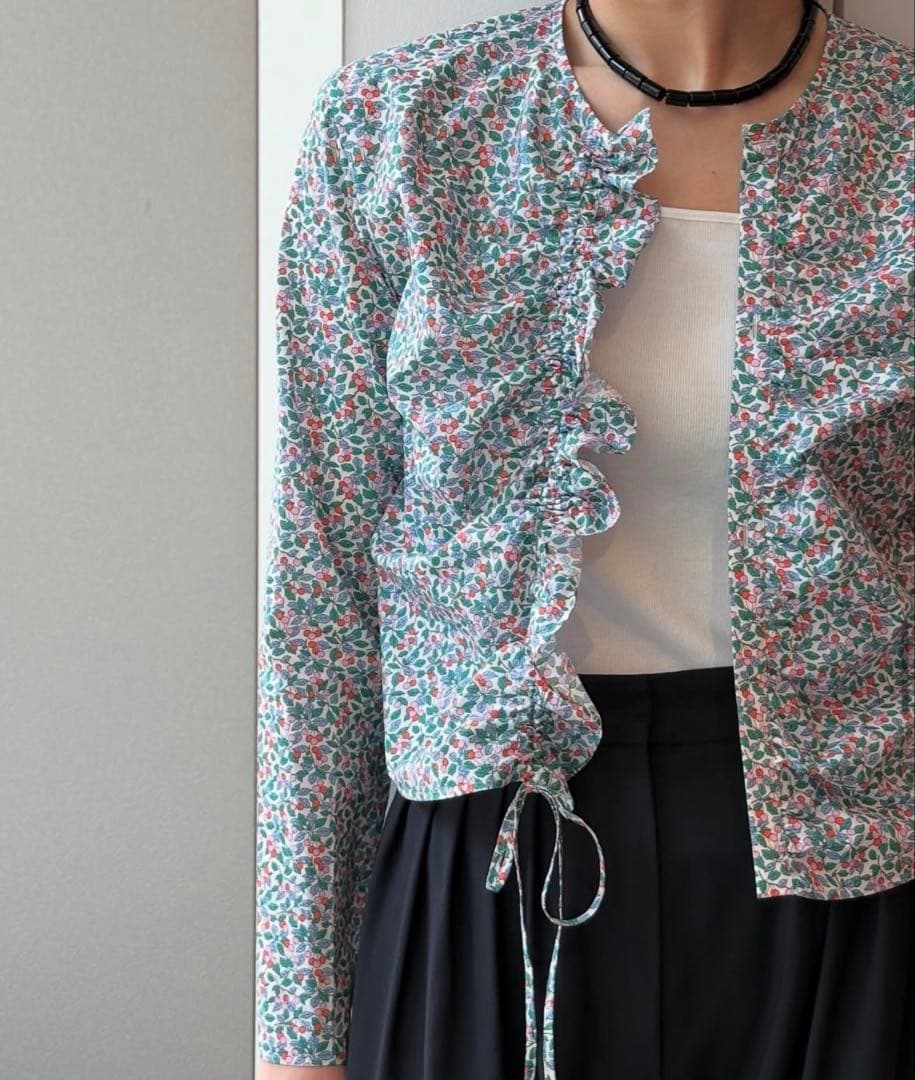 トップス BACCA LIBERTY Gathered Blouse