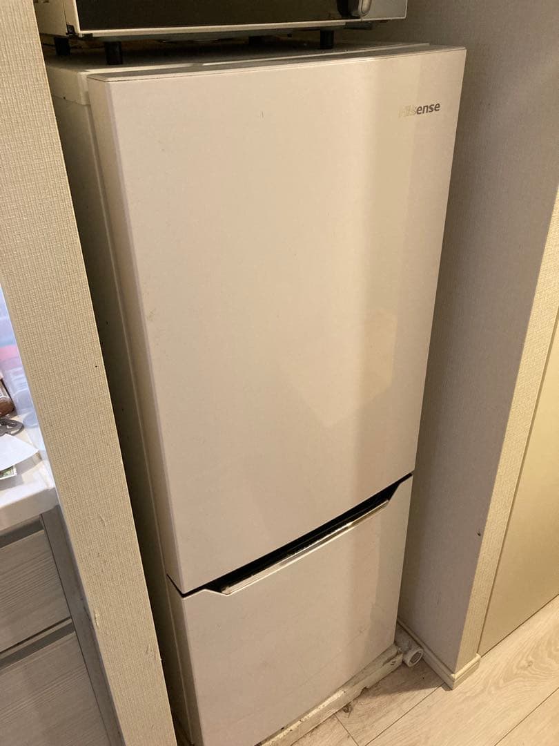 ハイセンス 冷蔵庫 幅48cm 150L パールホワイト HR-D15C 2ドア