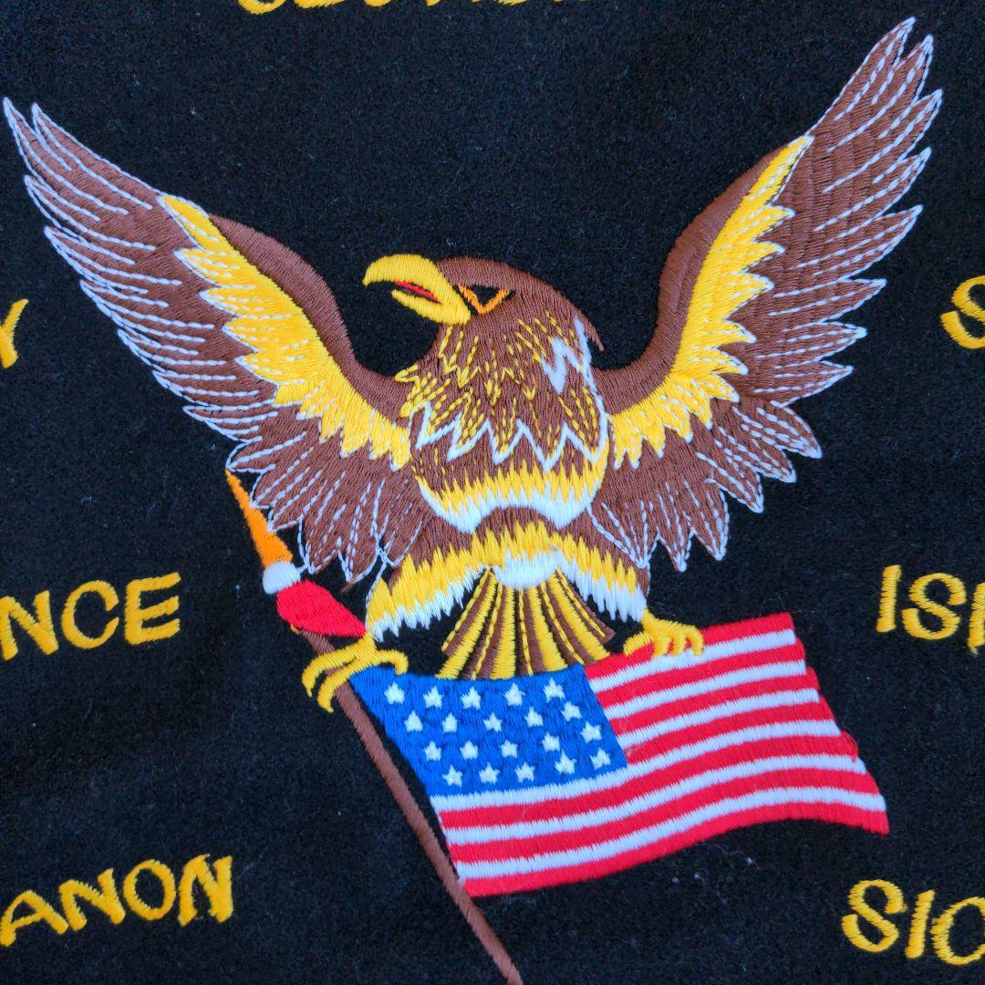 80s US.ネイビー ツアージャケット スーベニアジャケット ベトジャン 別珍