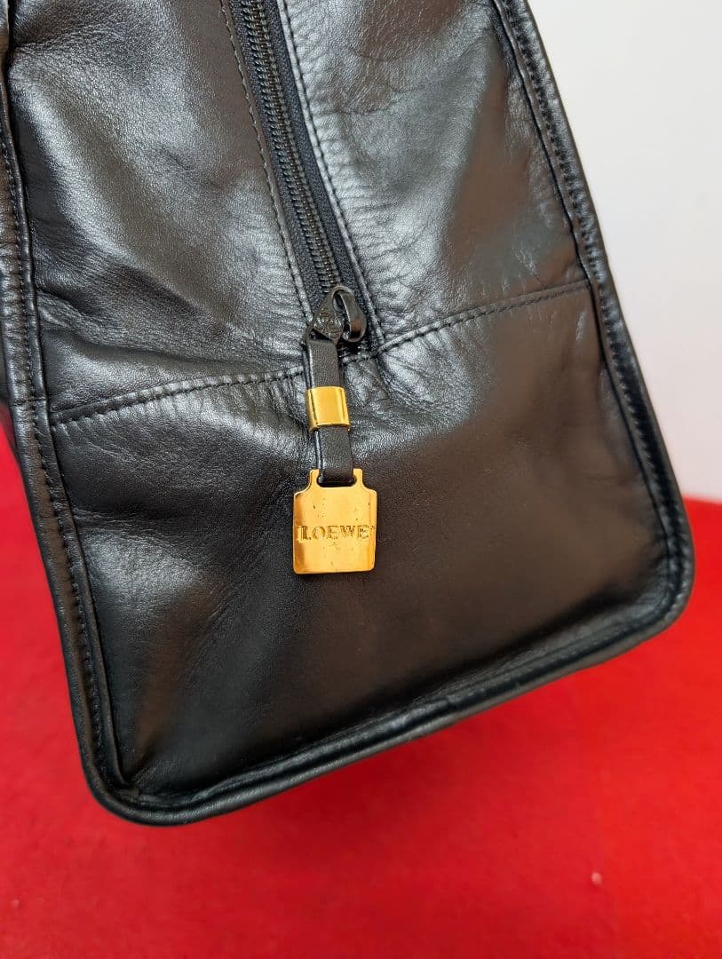 美品 極希少！ロエベ LOEWE アナグラム ボストン ハンドバッグ アマソナ