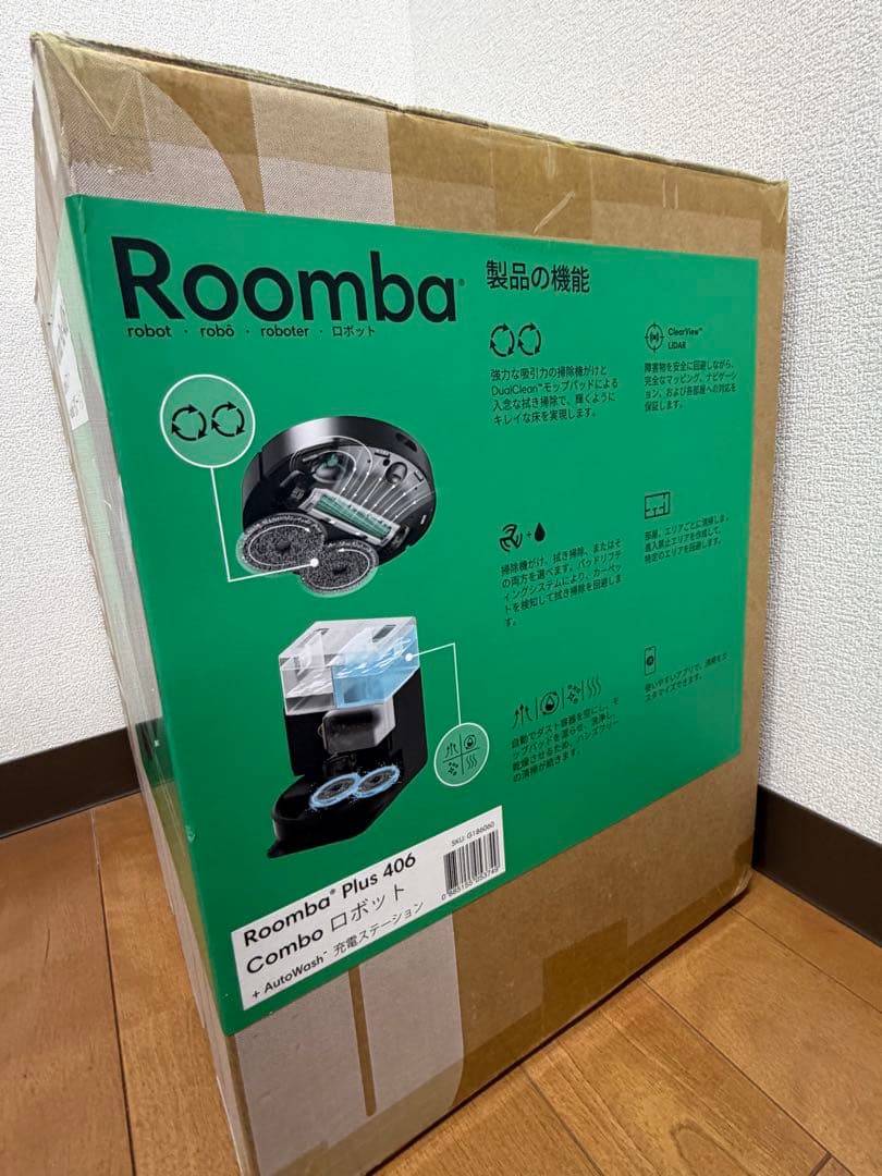 ルンバPlus 406 Comboロボット + AutoWash