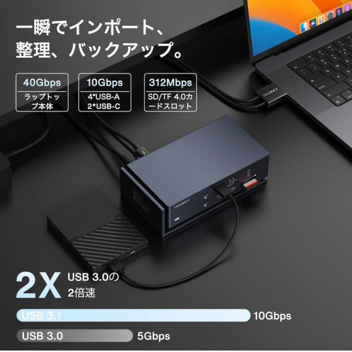 iVANKY FusionDock Max 1 モニタードッキングステーション