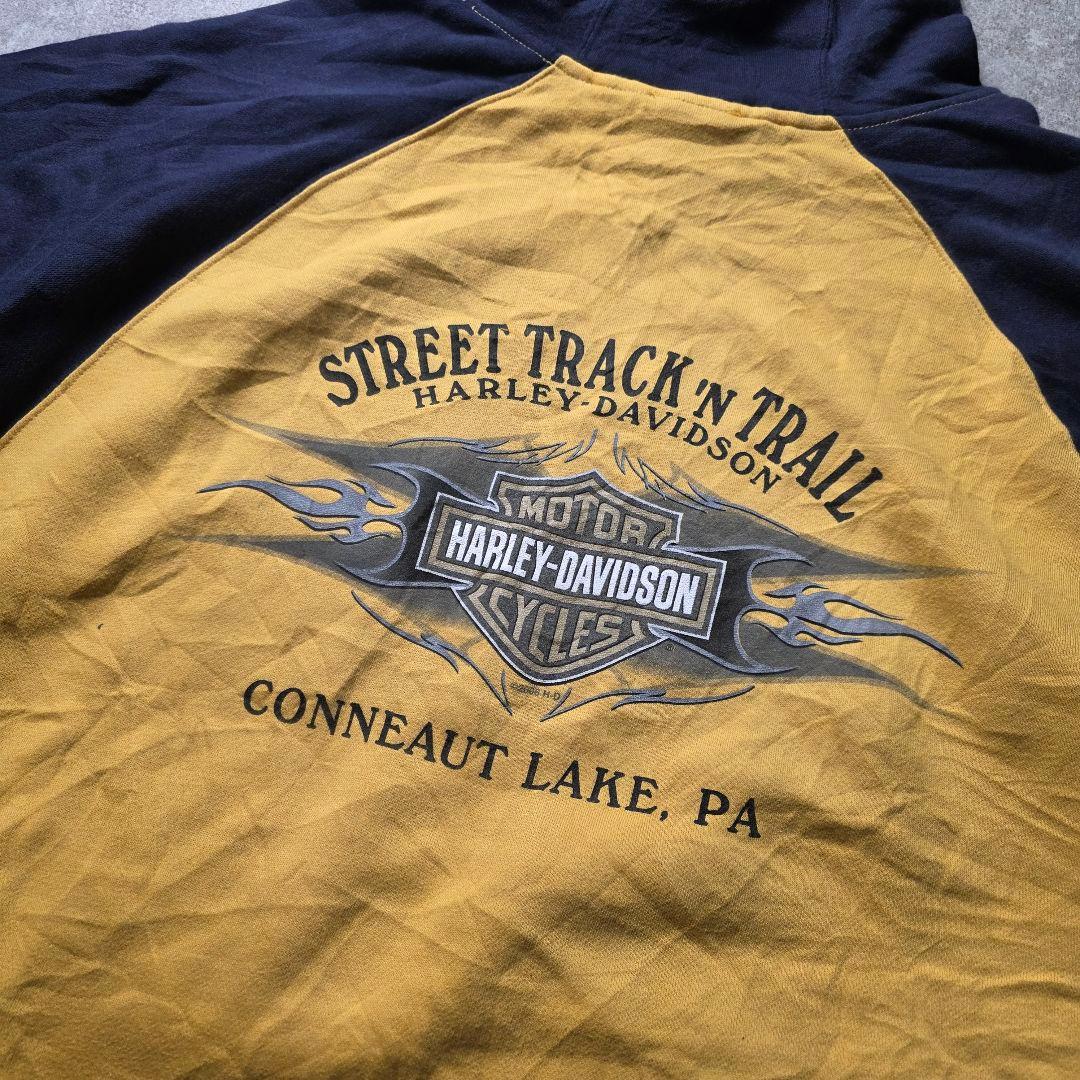 HARLEYDAVIDSONハーレースウェットパーカーラグランマスタードイエロー