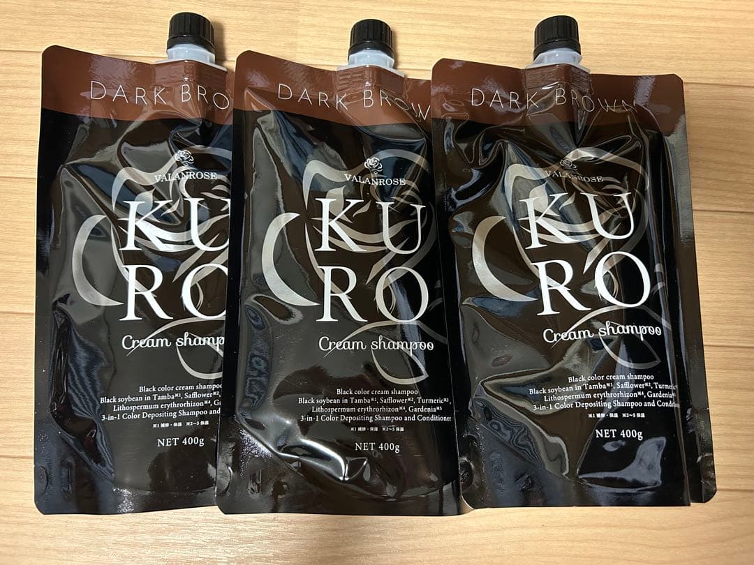 【新品】KURO Cream Shampoo 400g 3個セット