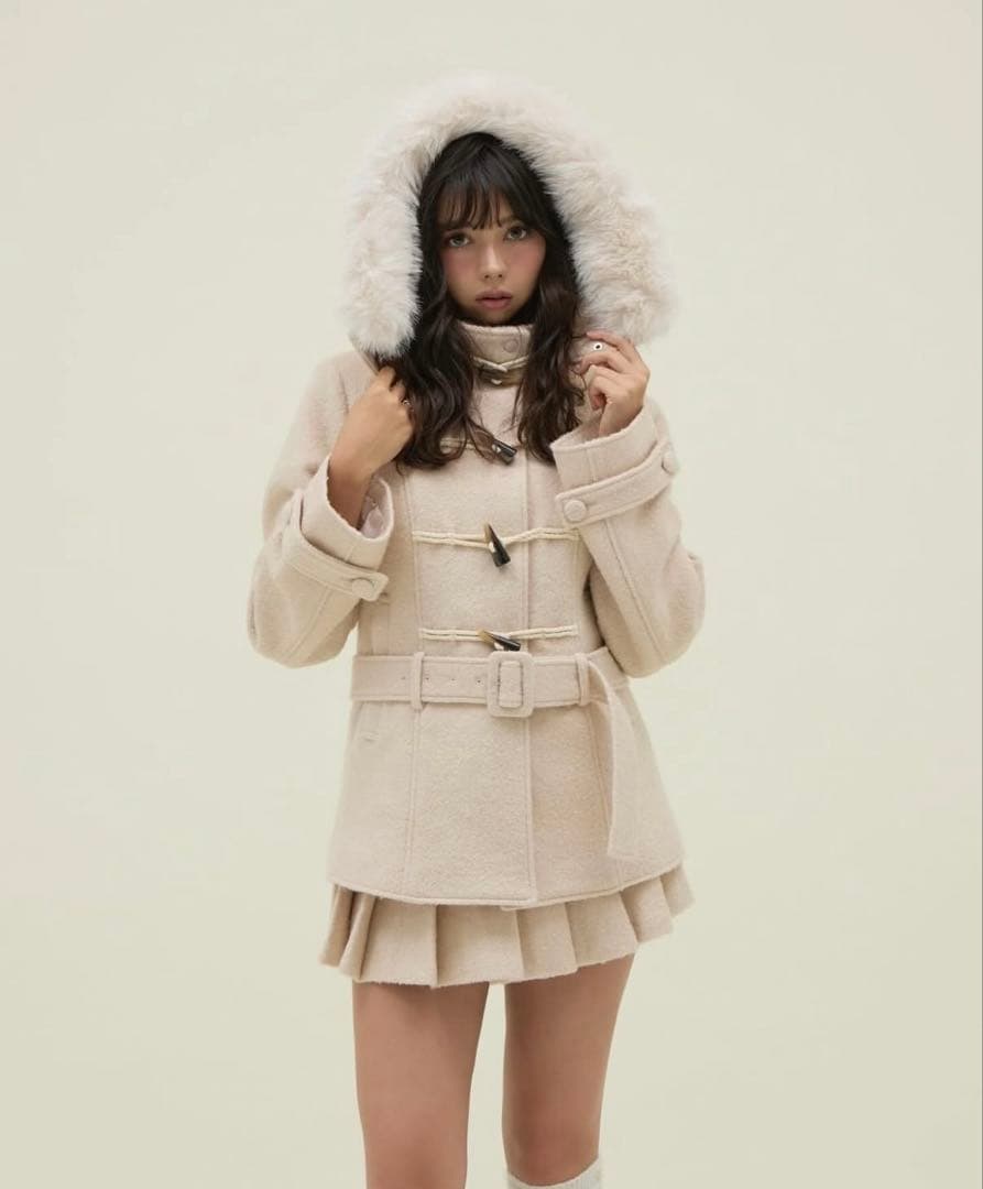 ジャケット・アウター ANDMARY Nicole fur belt jacket