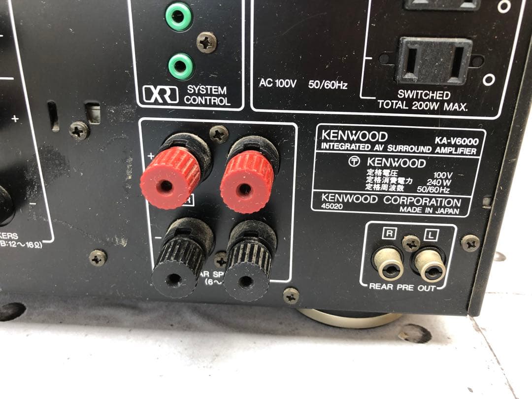 KENWOOD/KA-V6000/サラウンドアンプ動作品(L98)