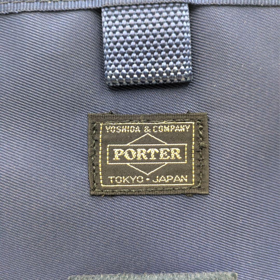 美品 PORTER 大容量 メッセンジャーバッグ ネイビー ビジネス