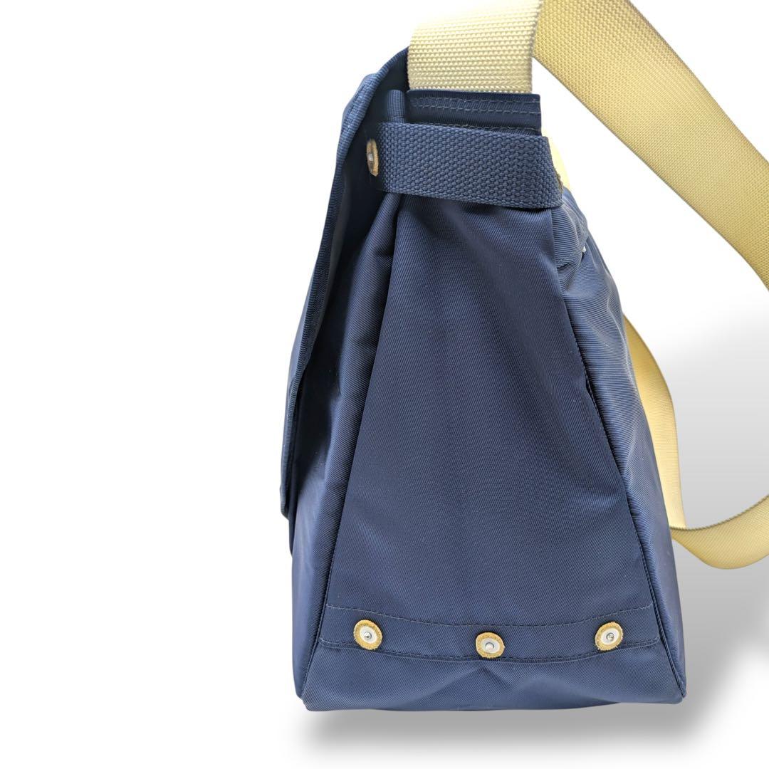 美品 PORTER 大容量 メッセンジャーバッグ ネイビー ビジネス