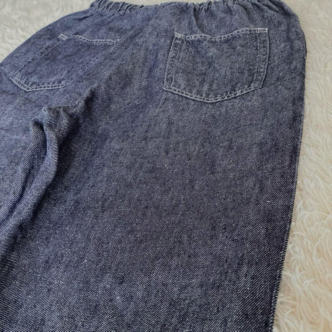 中川政七商店 リネンデニムイージーパンツ インディゴ 麻100% リネン 春夏