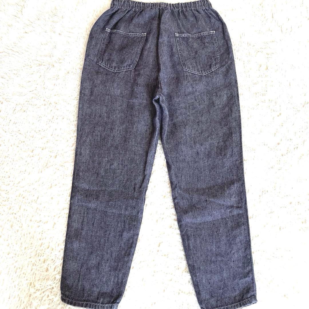 中川政七商店 リネンデニムイージーパンツ インディゴ 麻100% リネン 春夏