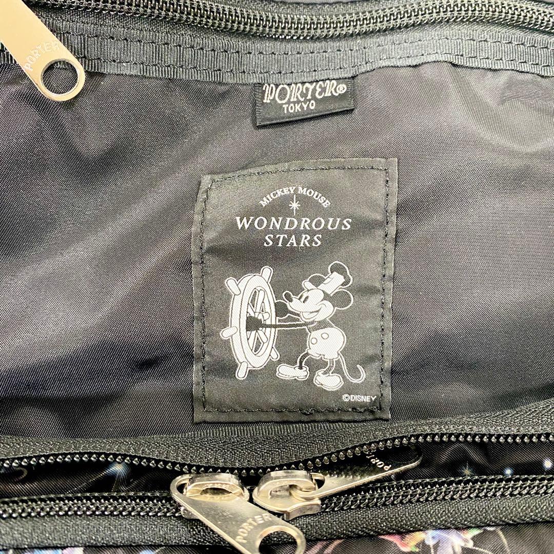 極美品　ポーター　リュック　ディズニー　コラボ　90周年　ミッキー　ブラック