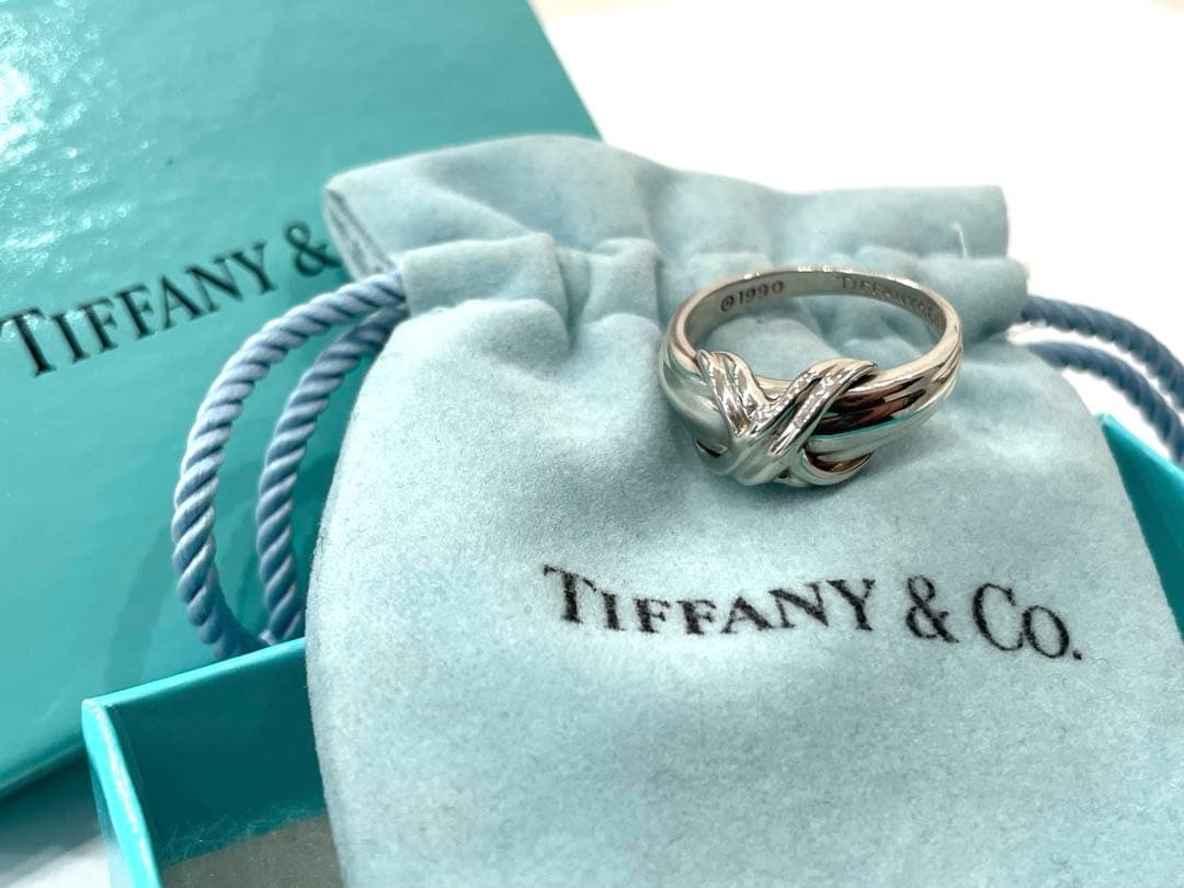 Tiffany&Co. オールドティファニー　シグネチャークロス リング 925