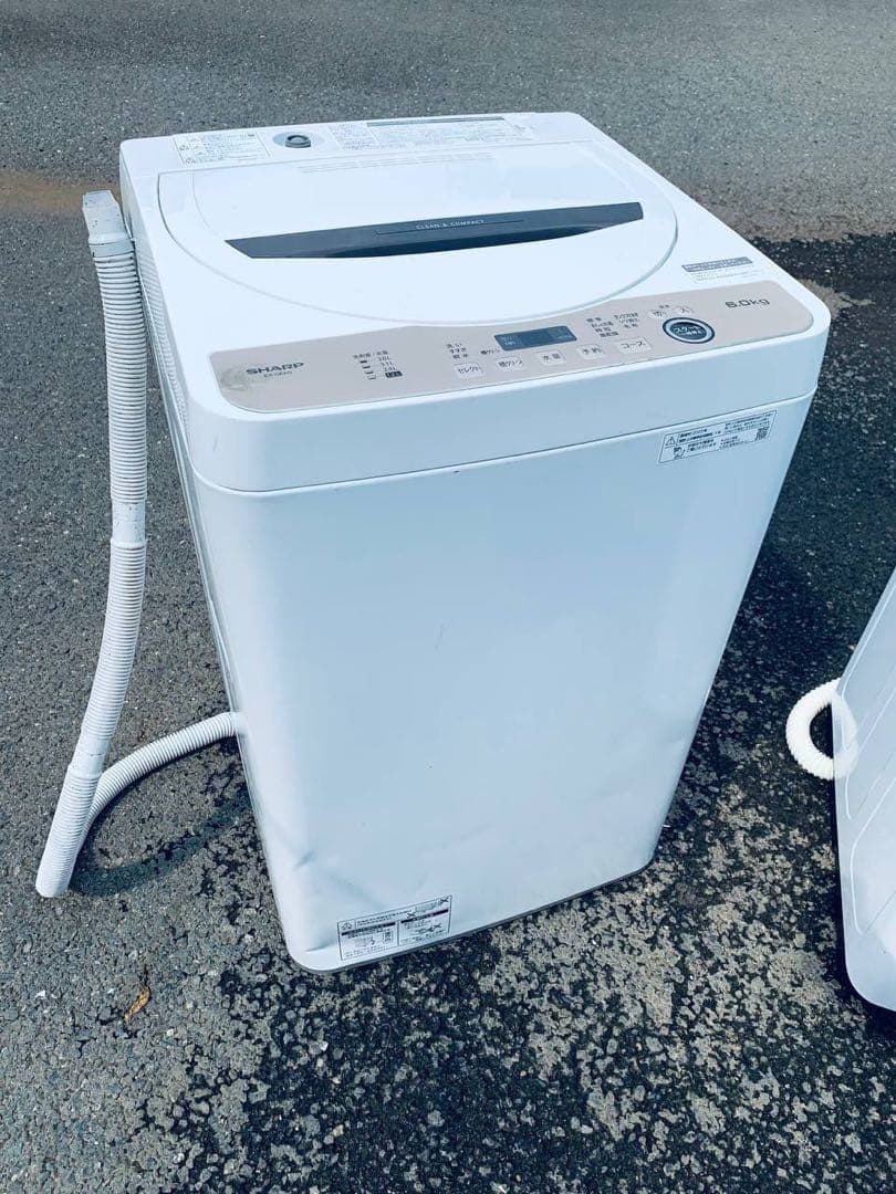♻️送料設置無料　SHARP 全自動電気洗濯機　ES-GE6G-T