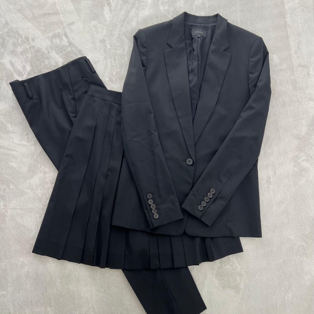 theory 3点セット ブラック スーツ ジャケットスカート パンツ　サイズ違