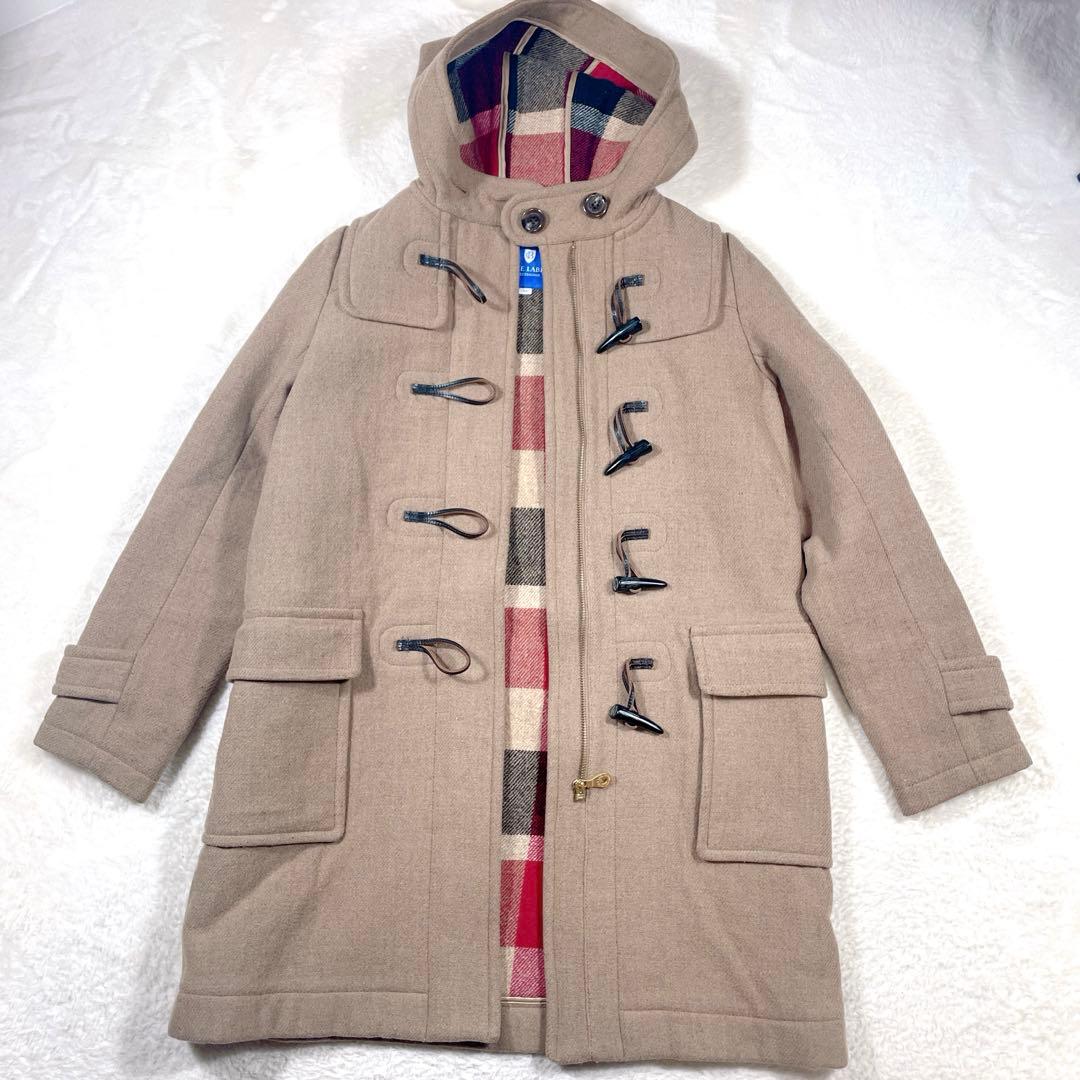 ゆいゆうママ　ブルーレーベルクレストブリッジ　ダッフルコート　裏地チェック