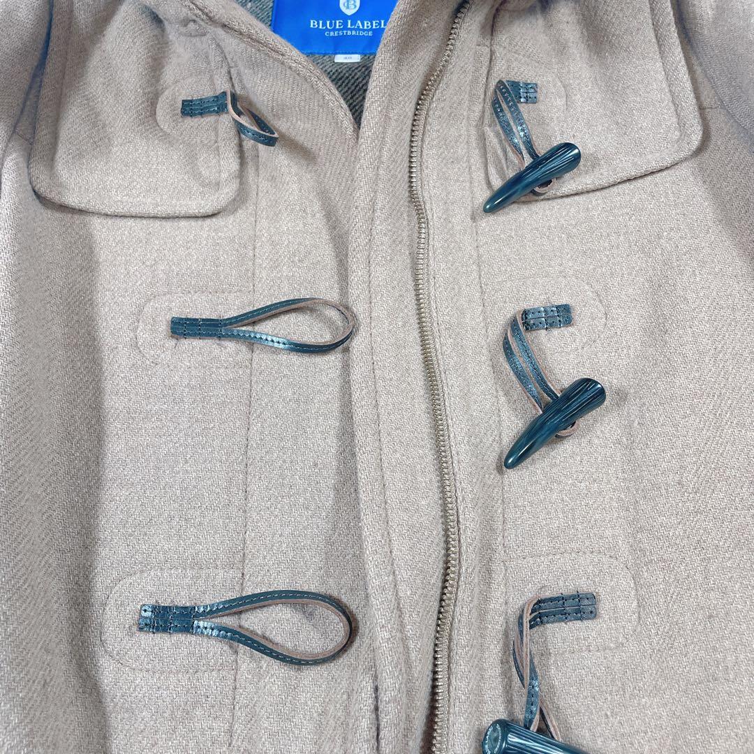 ゆいゆうママ　ブルーレーベルクレストブリッジ　ダッフルコート　裏地チェック