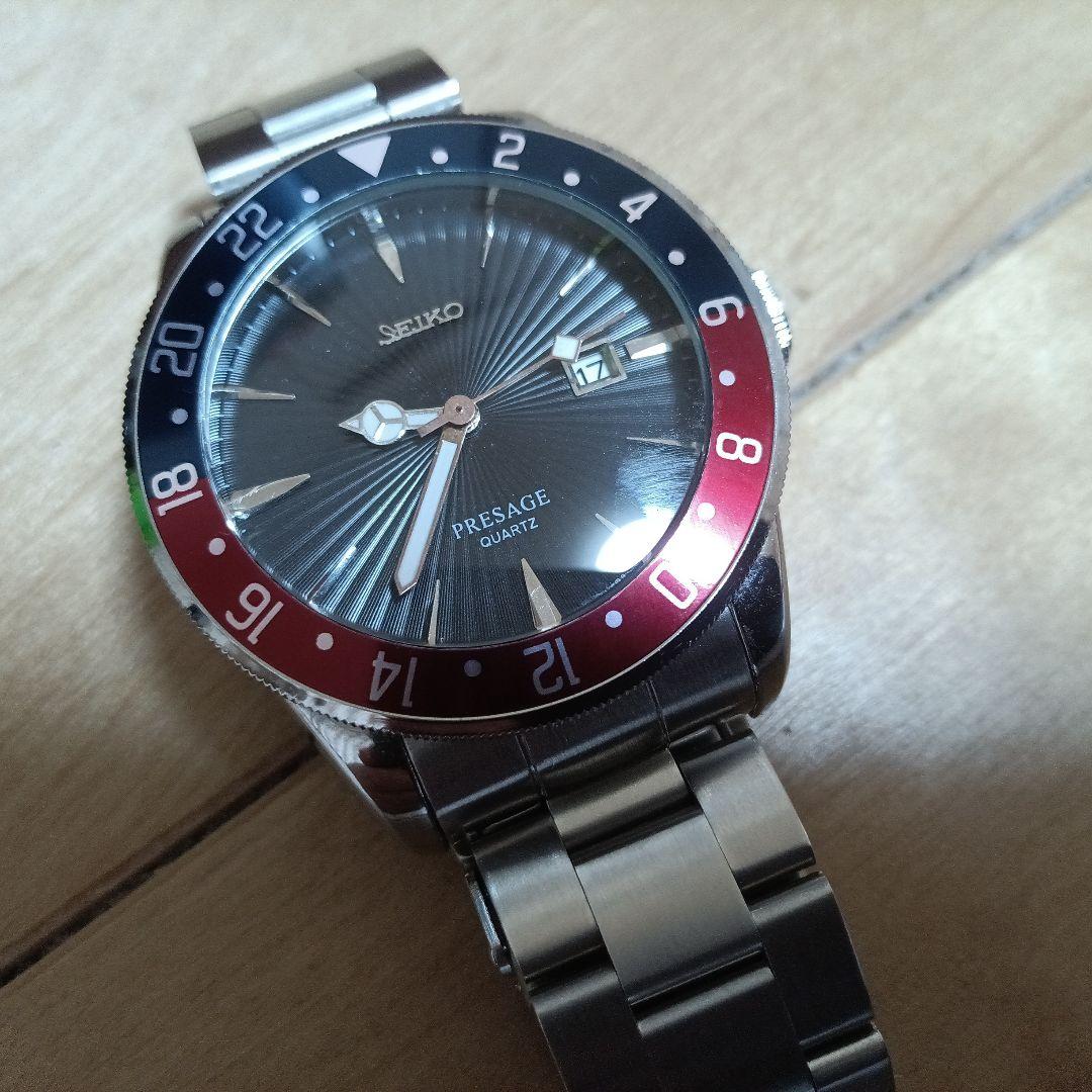 クォーツ腕時計 黒/赤3点組