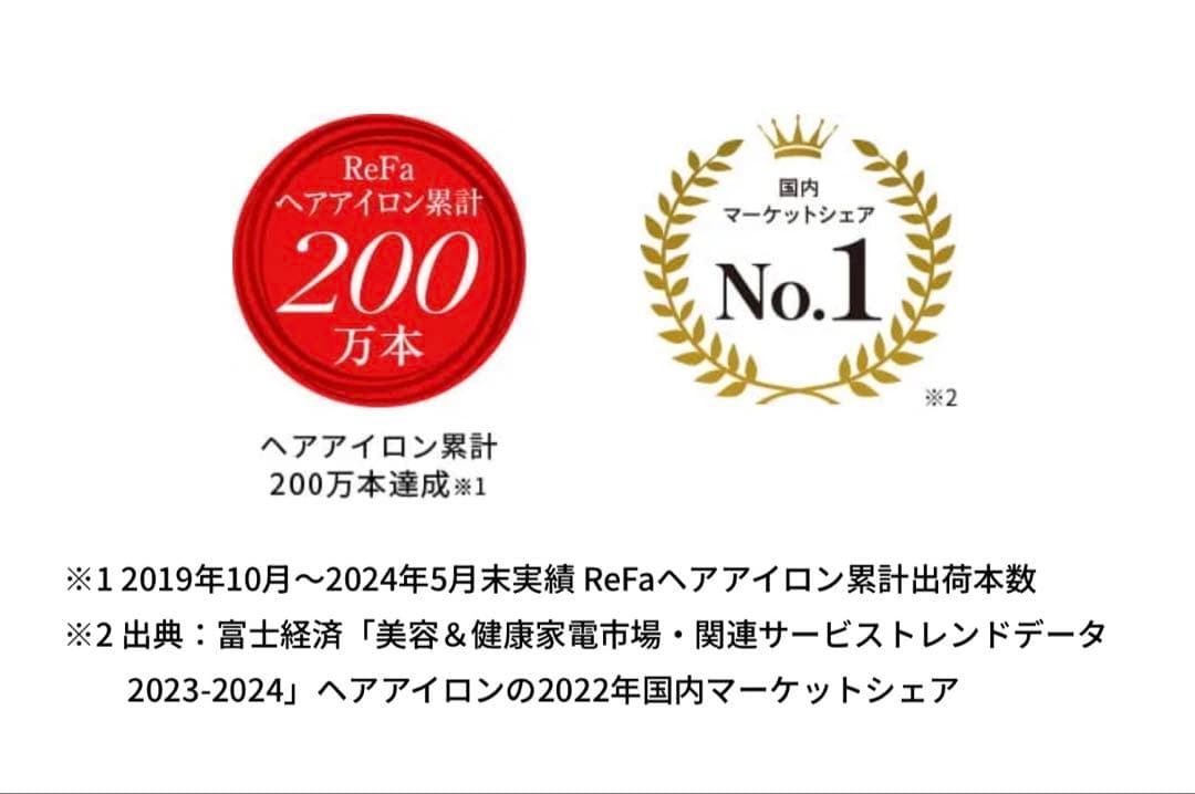 リファフィンガーアイロン ST 未使用（ホワイト）